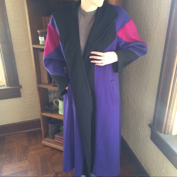RARE Vintage Neiman Marcus Floor Length Wool Coat - Picture 7 of 8